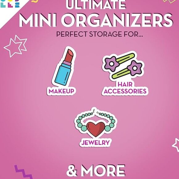 CABOODLES CARE PACK & LITTLE BIT SET Pink & Violet, Travel Organizers for Makeup - Picture 3 of 4